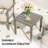 Mornlift 3-Piece Aluminum Outdoor Patio Conversation Set With Beige Cushions And Side Table-122879283-122879284