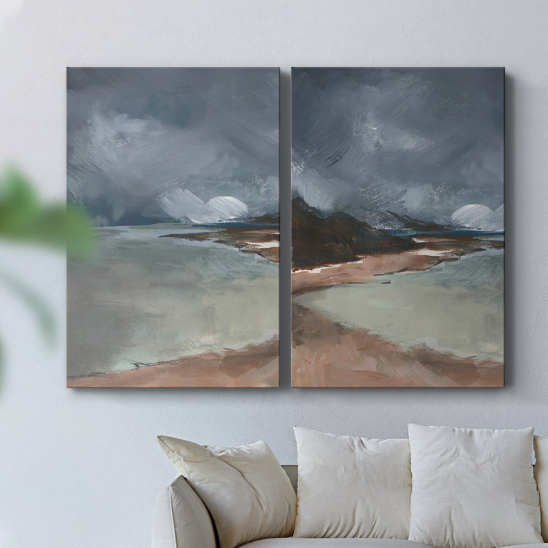 Sea Glass Storm I-Premium Gallery Wrapped Canvas -Ready to Hang, 12" H x 8" W
