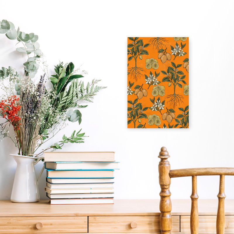 Botanical Lemon Harvest by Nicholas - Wrapped Canvas Print, 45.72 cm H x 30.48 cm W