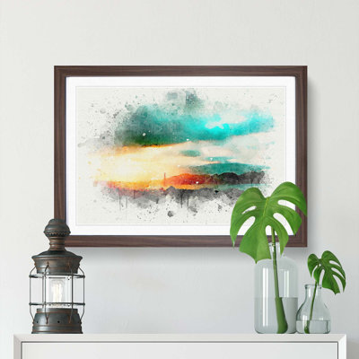 San Francisco Skyline in Abstract - Picture Frame Graphic Art Print