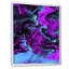 Neon rose, bleu et vert, paysage liquide - peinture sur toile-67227962-67227974