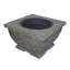 32"  Mgo Light-Weight Concrete Wood Burning Square Fire Pit, Grey