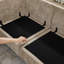 Canapé modulaire en chenille avec console de rangement Chenille-120142614