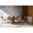 Aphelion Glass Top Metal Base Dining Table
