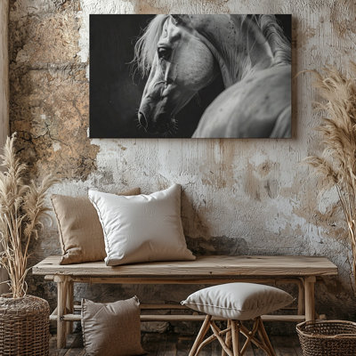Reproduction d'art mural équestre sur toile
