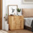 Arlyle Rustic Farmhouse Three Drawer Chest, Boho Nightstand