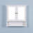 White Wall Mounted Bathroom Cabinet With 2 Mirror Doors And Adjustable Shelf