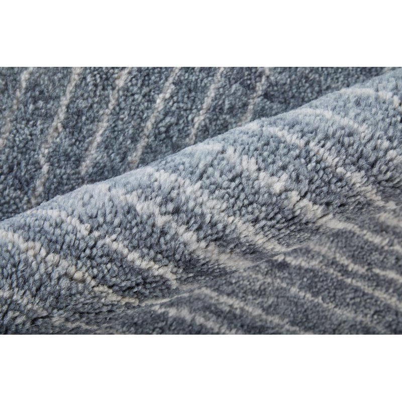 Agape Modern Abstract Gray Area Rug, Rectangle 7'9" x 9'9"