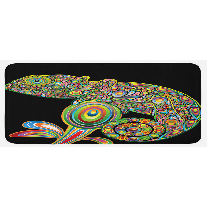 Tapis de cuisine psychédélique