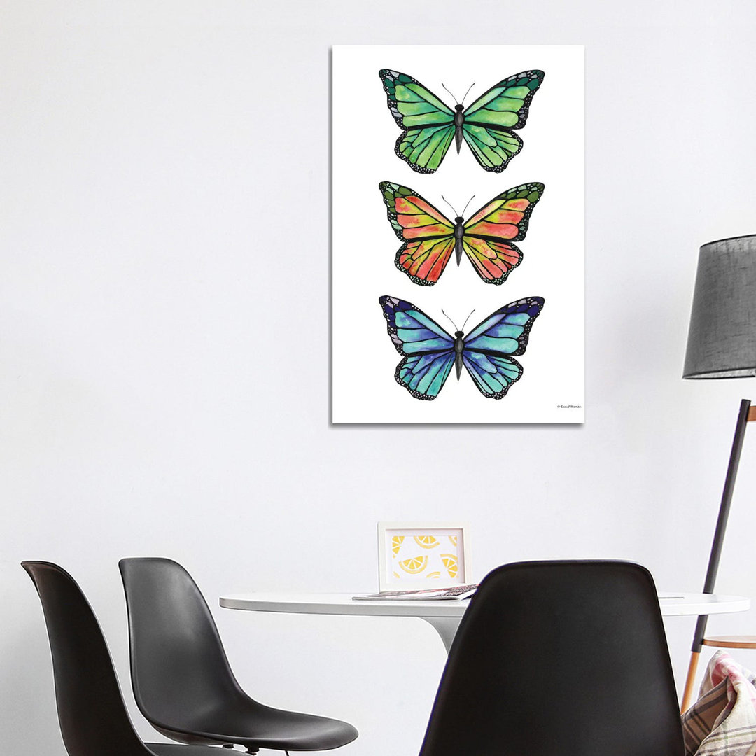 Stacked Wonderful Butterflies von Rachel Nieman - Galerie- Giclée auf Leinwand