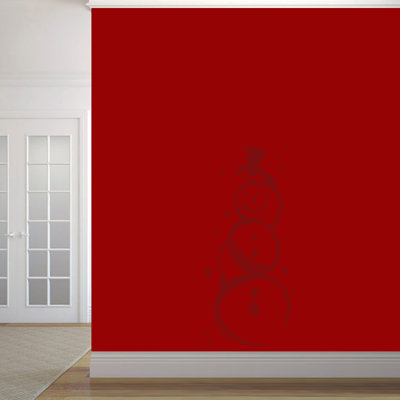 Décalcomanie murale jolie bonhomme de neige Trexler