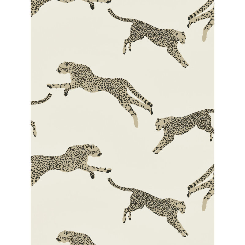 Leaping Cheetah Sahara Wallcovering, Dune