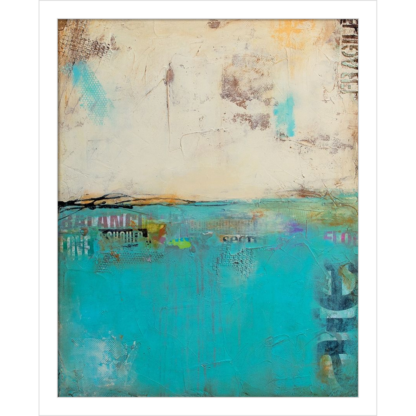 Urban Edge Print by Erin Ashley, 17" H x 14" W, White