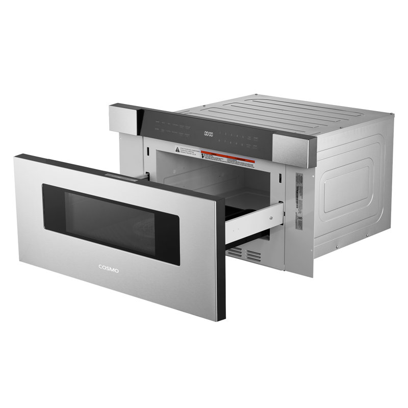 Cosmo 30 in. Haven Collection 1.2 cu. ft. Built-in Microwave Drawer, Presets, Touch Controls, Defrosting Rack, Stainless Steel