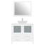 Ensemble de meuble-lavabo simple avec miroir -27042727-116868047