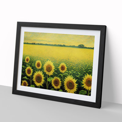 XH1022-7124X Precious Sunflower Field - Single Picture Frame Print