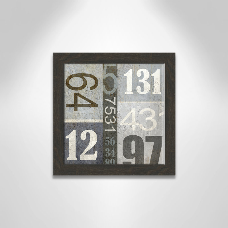Art numérique encadré, H 12 po x l 12 po x P 0,6 po, Encadré plat à grain de bois noir
