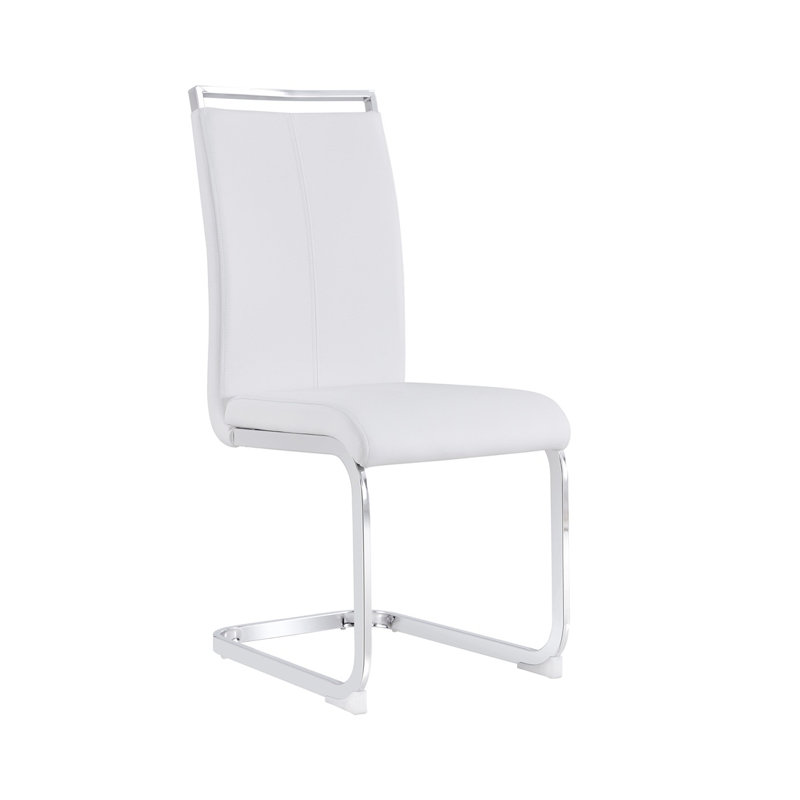 PU Faux Leather High Back Dining Chairs, Upholstered