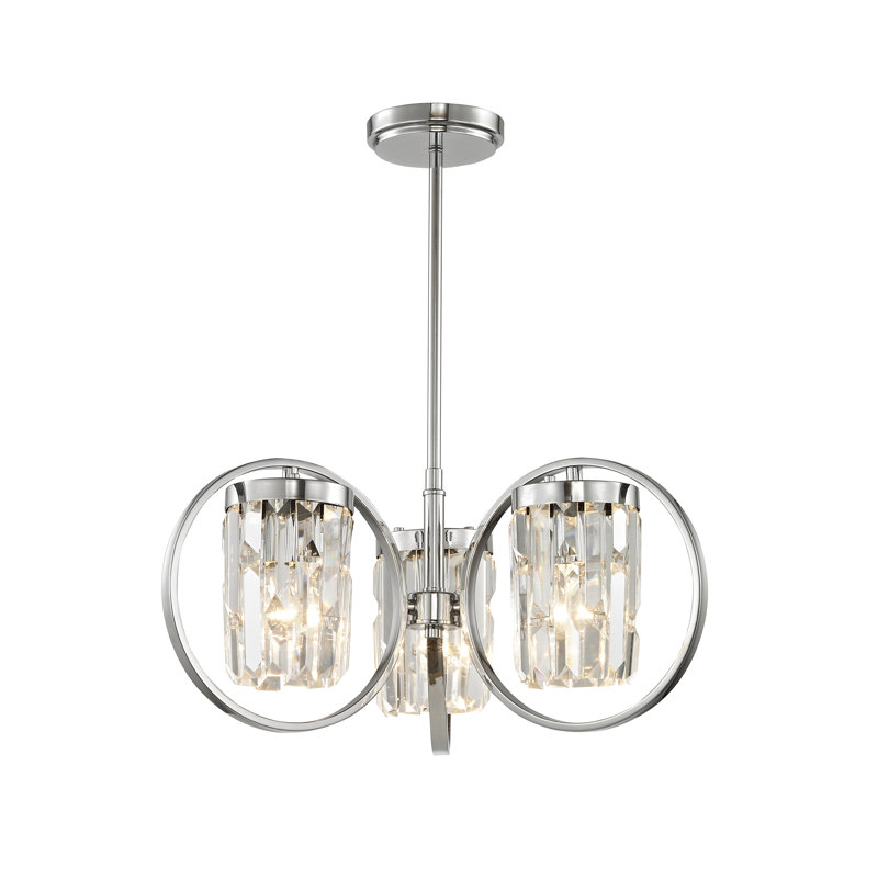 Berkley 3 - Light Geometric Pendant, Chrome