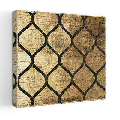 Art Deco IV Abstract Geometric Rustic Art
