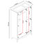 Sterra 3 Door Manufactured Wood Wardrobe-97707840
