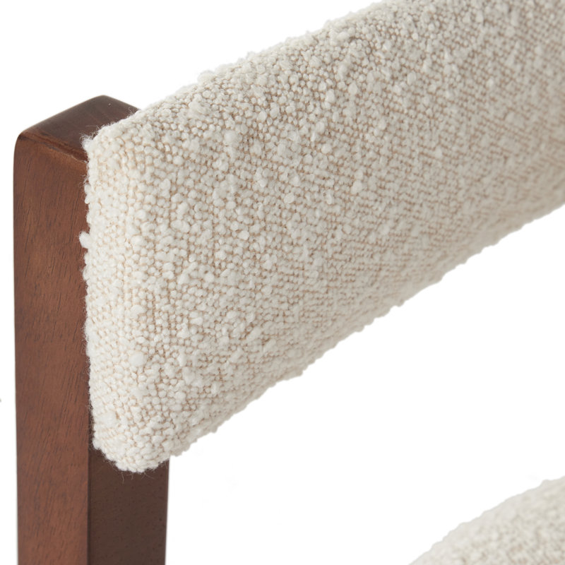 Vittoria Upholstered Bar Stool with Solid Wood Frame, Counter Stool (26.5” Seat Height)