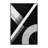 Soft Plush Ebbert Modern & Contemporary Geometric Area Rug in Black – Black Binding-1180651023