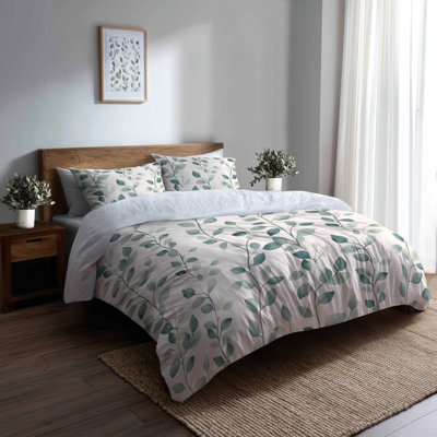 Ensemble de housse de couette et coussin décoratif Floral Bedding