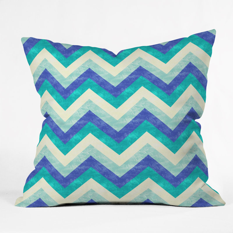 Coussin intérieur / extérieur Chevron Ocean, Petit