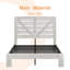 Structure de lit plateforme en bois massif avec tête de lit, capacité de 800 lb, aucun sommier nécessaire, grand rangement sous le lit, assemblage facile-2071932781-2071932780