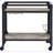 Rustic Oak & Charcoal Finish Serving Cart