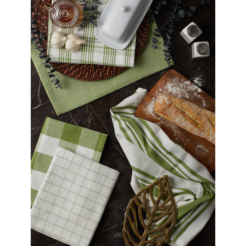 Cotton Tea Towel Kitchen Towel, Antique Green