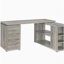 Bureau en forme de L à 3 tiroirs Tona Grey Driftwood-385178750
