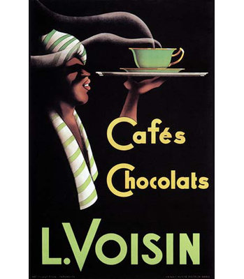 «cafés chocolats l. voisin’par noel saunier, art mural