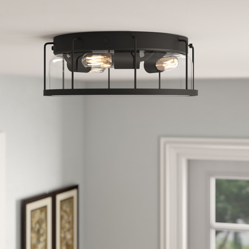 Leyden Glass Flush Mount