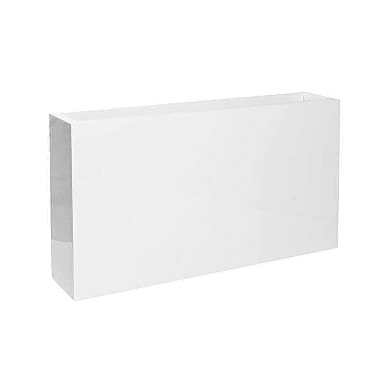Creasman Fiberstone Planter Box, Gris, H 15 po x l 14 po x P 14 po