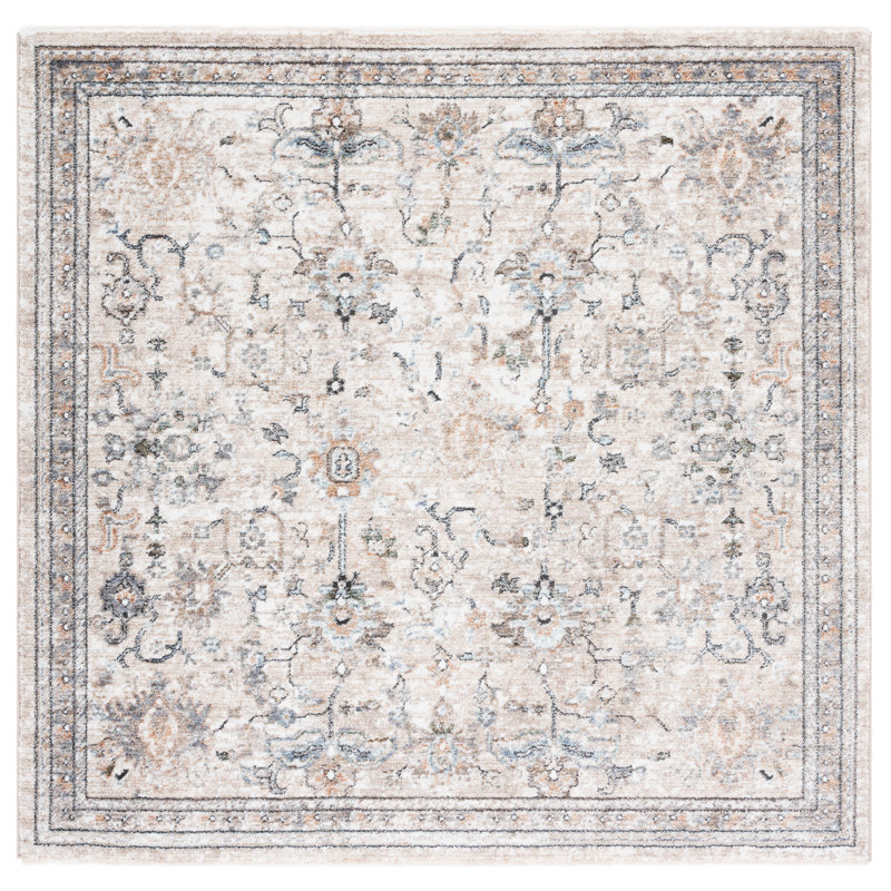 Tapis oriental performance Jacomine, Carré 5 pi 3 po