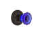 Rope Rosette with Crystal Cobalt Door Knob