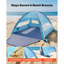 Beach Tent Sun Shelter for 8 Person, UPF 50+ Protection, Portable Sun Shade Canopy with Carrying Bag & Sand Pockets, Lightweight and Easy Setup Beach Umbrella for Camping Fishing Outdoor Picnic