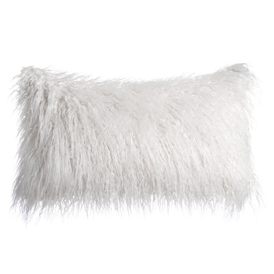 Faux Fur Cushion Rectangular Pillow Cover with Insert
