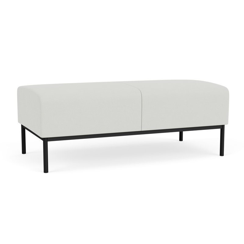 Darsey Lounge Reception 2 Seat Bench, Black, Open House Shadow