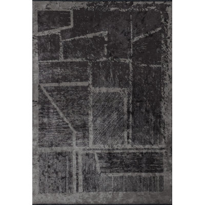 Rapture Gray Abstract Luxury Area Rug