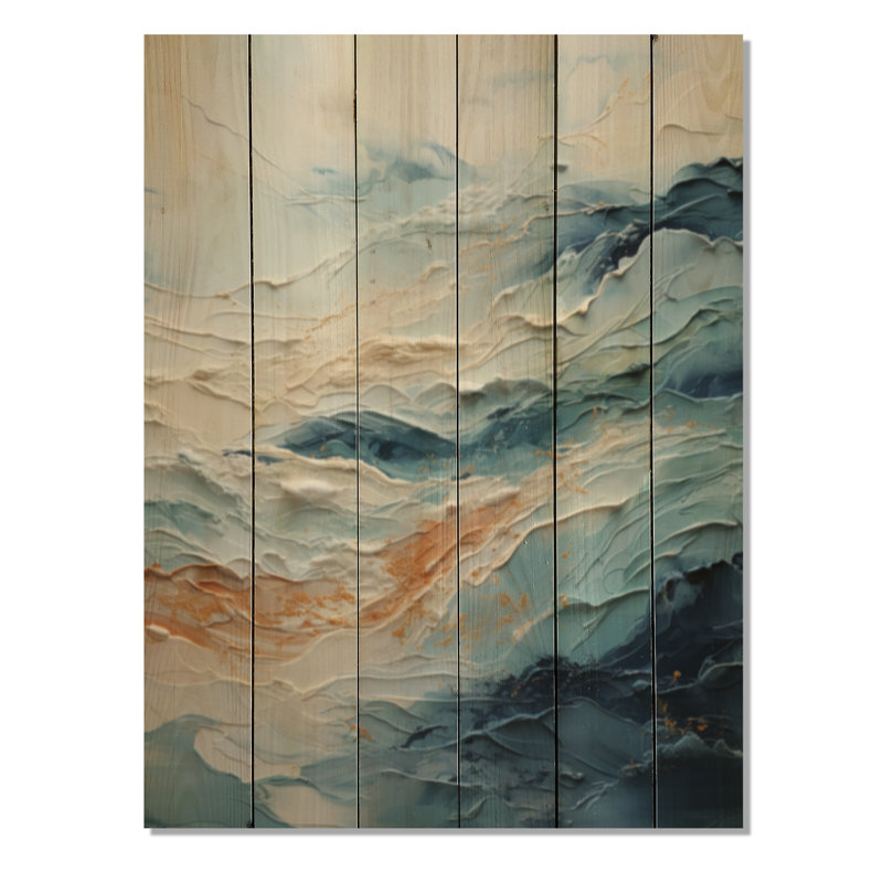 Plage scandinave solitude IV sur bois, H 20 po x l 10 po x P 0,78 po