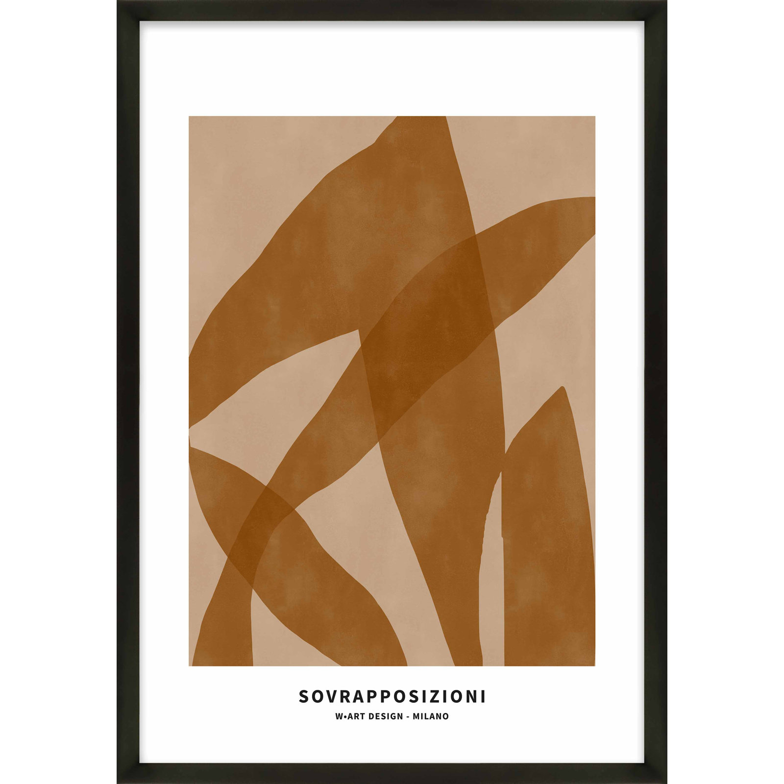 Zabini "Marine Flora 4" Print, Black, 38" H x 26.5" W x 1.25" D