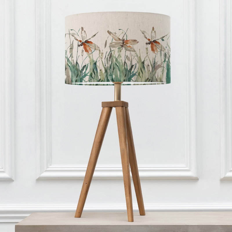 Nightingale Solid Wood Tripod Lamp, Cream