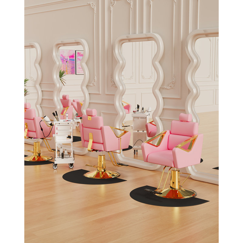 Fauteuil de massage ergonomique en similicuir, Rose