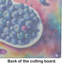 Colourful Blueberries Glass Cutting Board Large