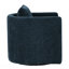 Fauteuil d'appoint pivotant en tonneau bleu marine-130132368