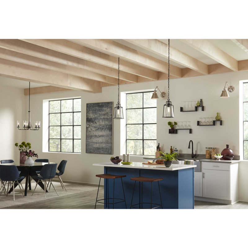 Lanterne suspendue d'extérieur 1 lumière H 13,25 po Calvo