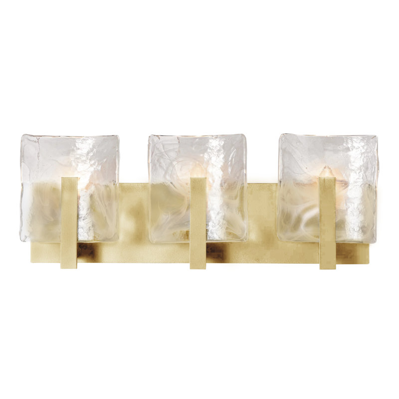 Arc 21.5" W 3 - Light Vanity Light, Modern Brass